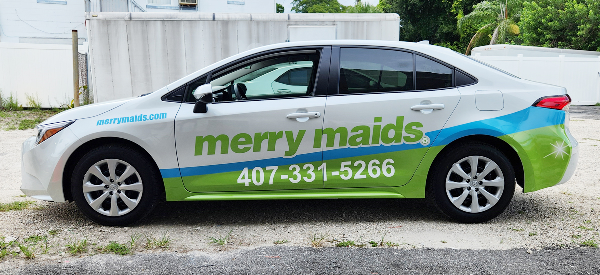Merry Maids Toyota Corolla Partial Wrap
